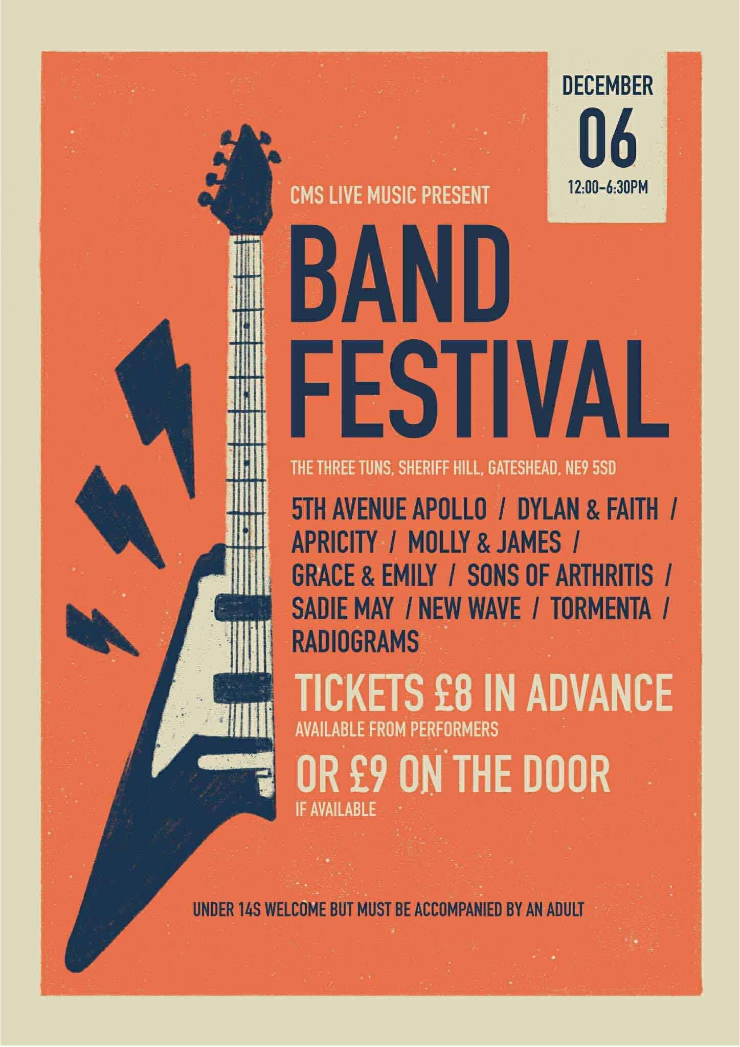 Band Festival Gig Flyer - December 6, 2024